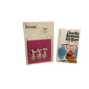 Vintage "Snoopy" & "Charlie Browns All-Stars" Books By Charles M. Schulz